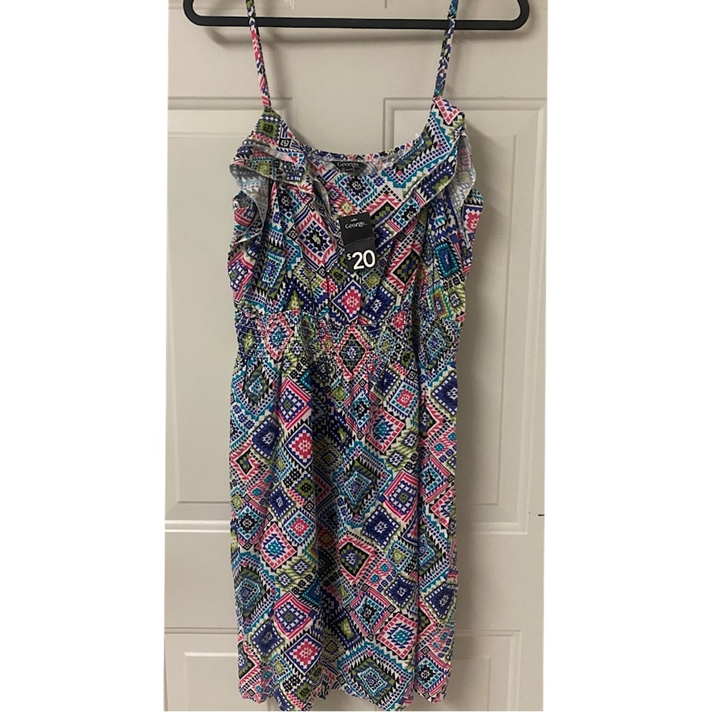 New! Colourful Dress In XL